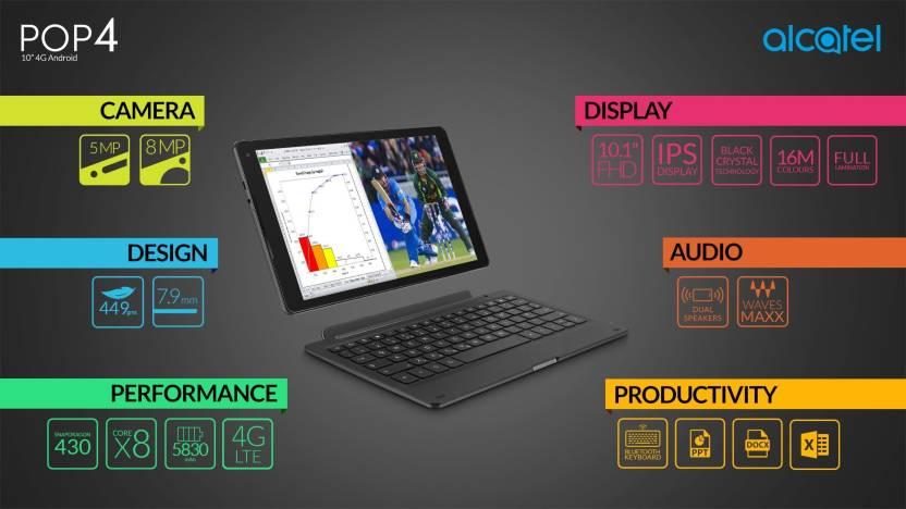 Alcatel Pop 4 - The Best Budget Tablet of 2018 with Keyboard