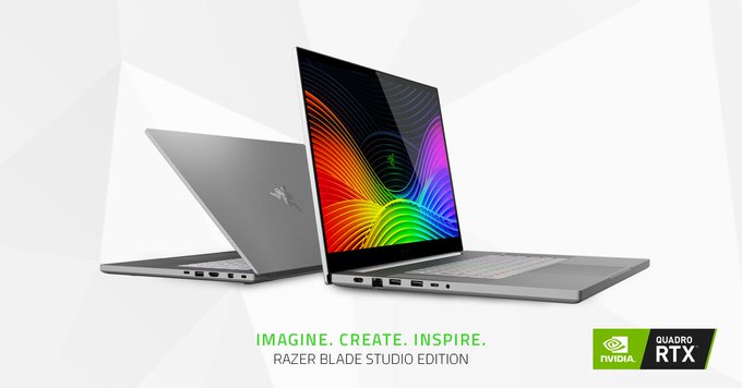 Razer Blade Laptops (Studio Edition) with NVIDIA Quadro RTX graphics announced