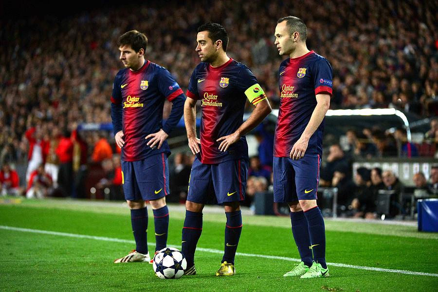 Messi Xavi Iniesta