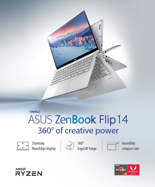 Asus ZenBook 14 & ZenBook Flip 14 with 3rd Gen Ryzen CPUs now available in India