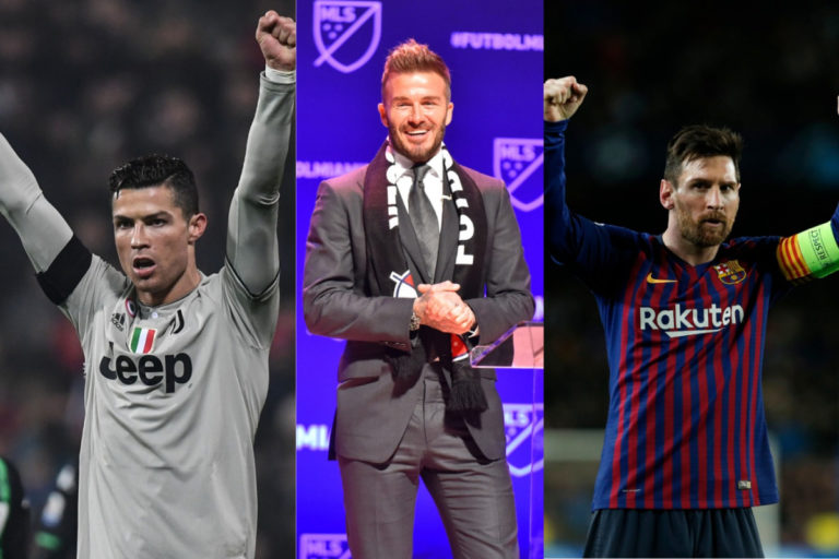 ronaldo beckham messi