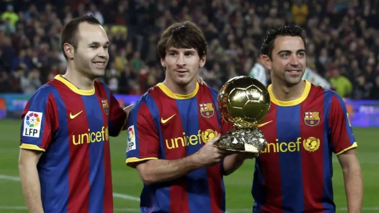 messi iniesta xavi barcelona