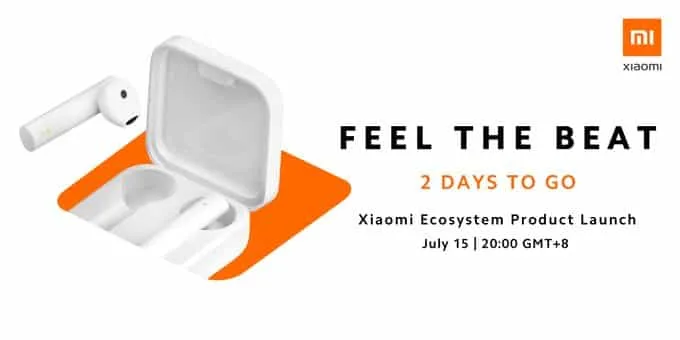 Mi True Wireless Earphones 2 Basic set to launch on July 15