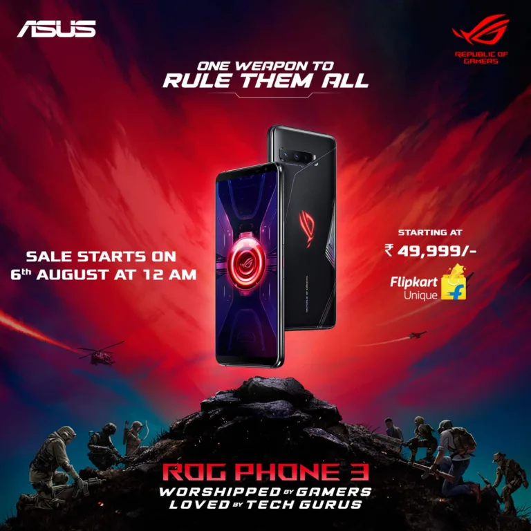 Asus ROG Phone 3 launched with Snapdragon 865+, 6000mAh battery in India at just Rs.49,999