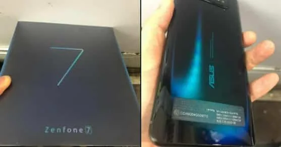 ASUS Zenfone 7 live image leaked, shows the Triple-rear Flip Camera