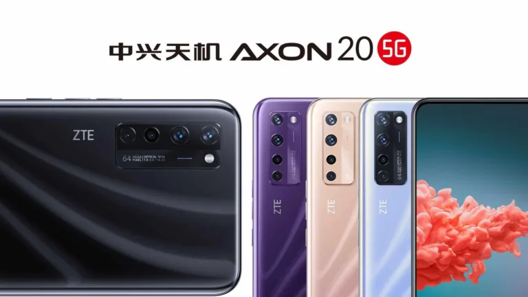 ZTE Axon 20 5G to have Four different colour options