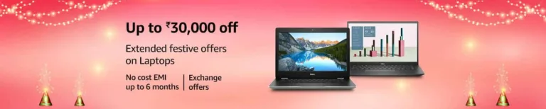 Best laptop deals on Amazon India: up to ₹ 30,000 off and No Cost EMI
