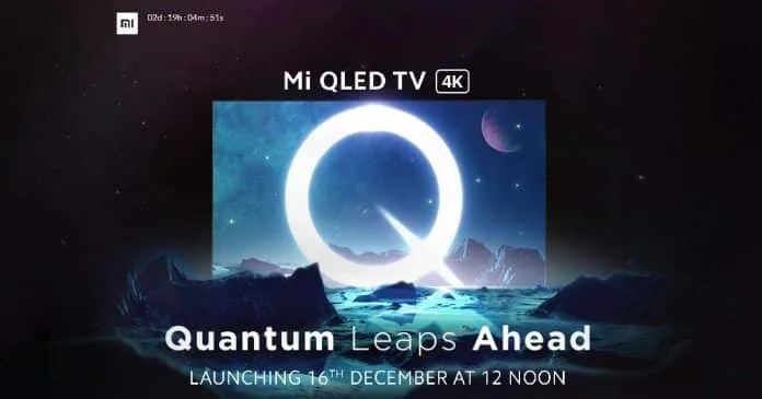 Mi TV Q1 55-inch 4K QLED Retail Box image leaked one day before its launch: Box Price, Specs, and Features Revealed