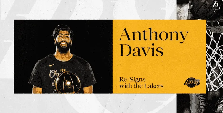 Lakers have successfully re-signed Anthony Davis.
