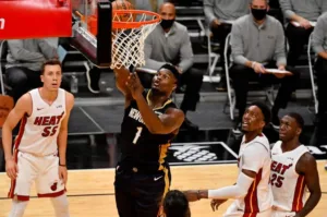 Zion Williamson had a double-double in his first preseason game of 2020.