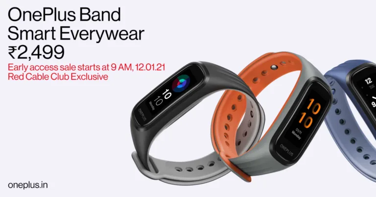 OnePlus Band launched with AMOLED display, 14-day battery life, and fitness tracking sensors, for just Rs. 2,499 (~$34)