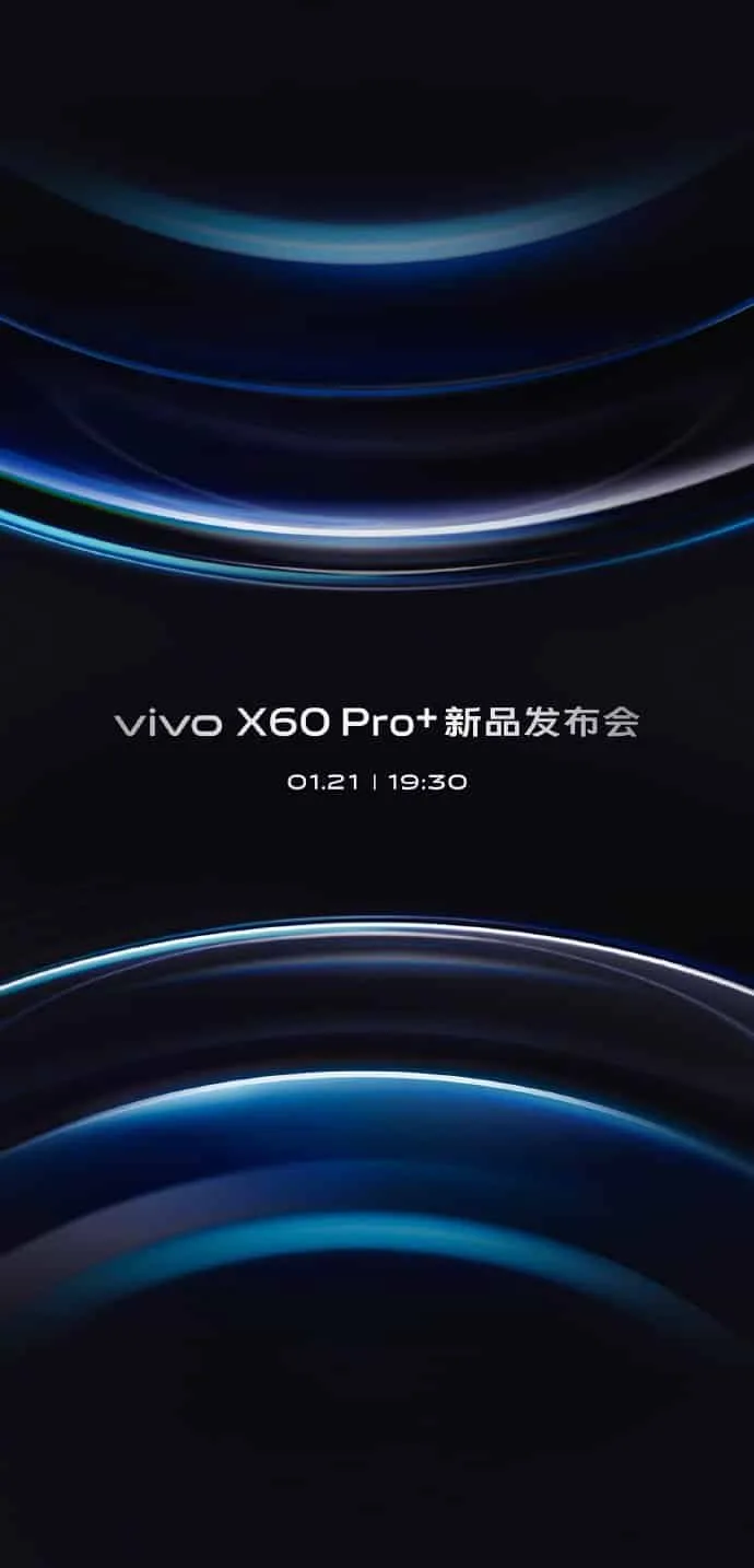Vivo X60 Pro+ launching on January 21