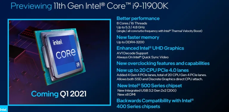 Intel's upcoming flagship Core i9-11900K beats AMD's Ryzen 9 5900X in gaming