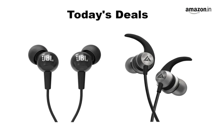 JBL C100SI and Boult Audio BassBuds X1 are available at Discounted Price on Amazon