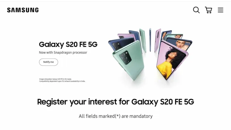 Samsung Galaxy S20 FE 5G will launch in India with Snapdragon 865 SoC