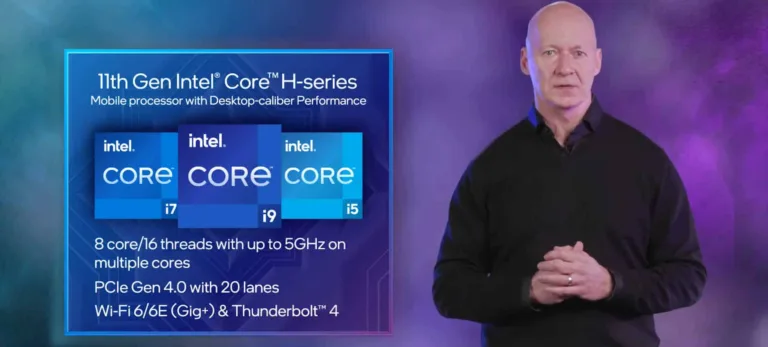 Intel shows its 8 core, 16 thread Tiger Lake-H processor in action