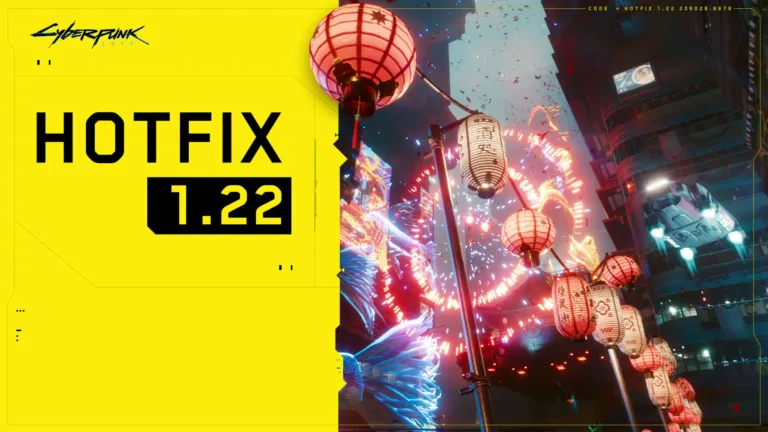 New Cyberpunk 2077 Hotfix 1.22 update brings much-needed improvements