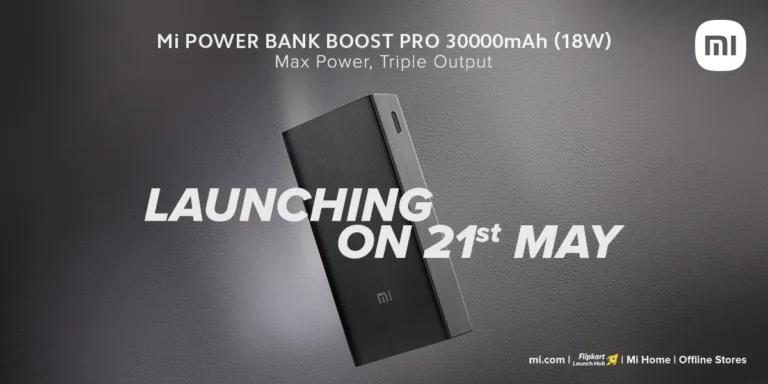 Mi Power Bank Boost Pro 3,000mAh (18W) launching in India on May 21