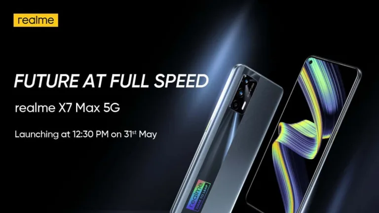 Realme X7 Max 5G Launching on 31st May in India