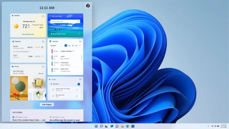 Windows 11 Widgets - 2_TechnoSports.co.in