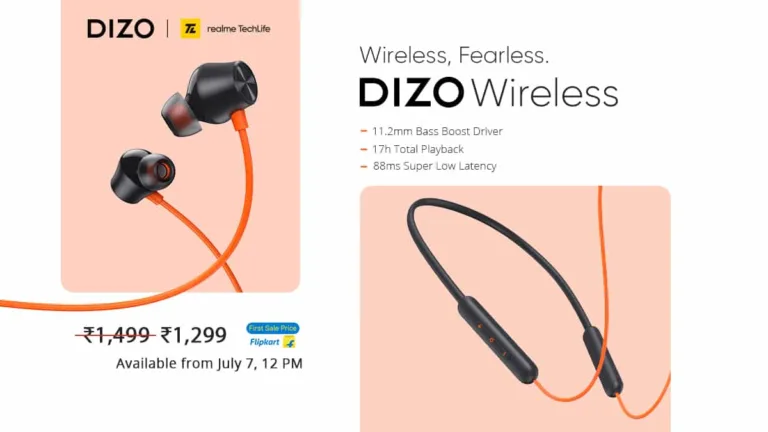 DIZO Wireless Neckband launched in India at Rs.1,299