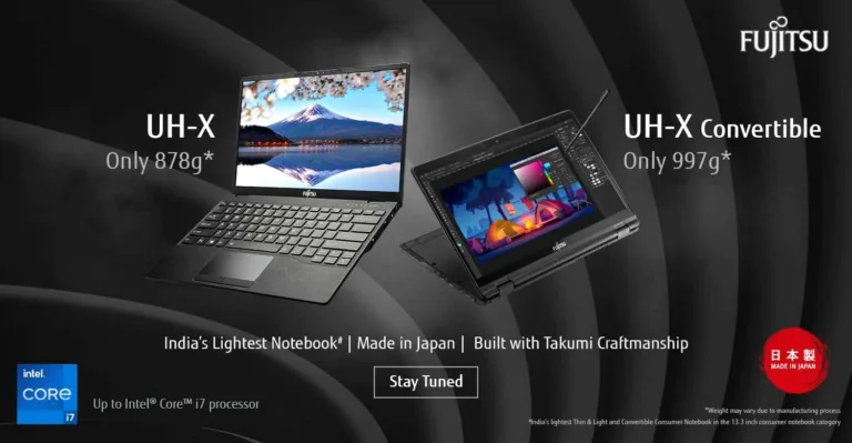Fujitsu UH-X & UH-X Convertible laptops with 11th Gen Intel CPUs start at ₹80,990