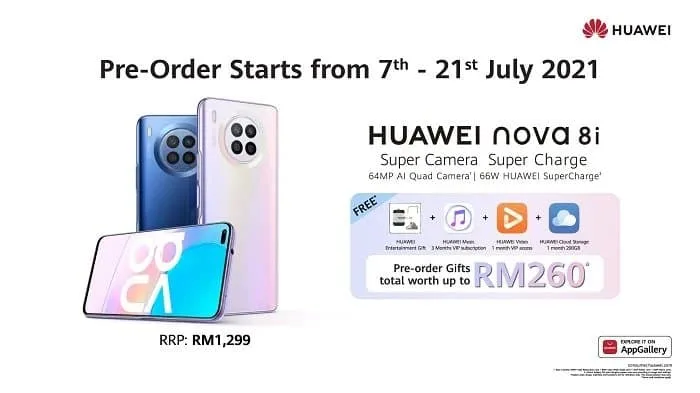 Huawei Nova 8i released in Malaysia with 66W fast charging