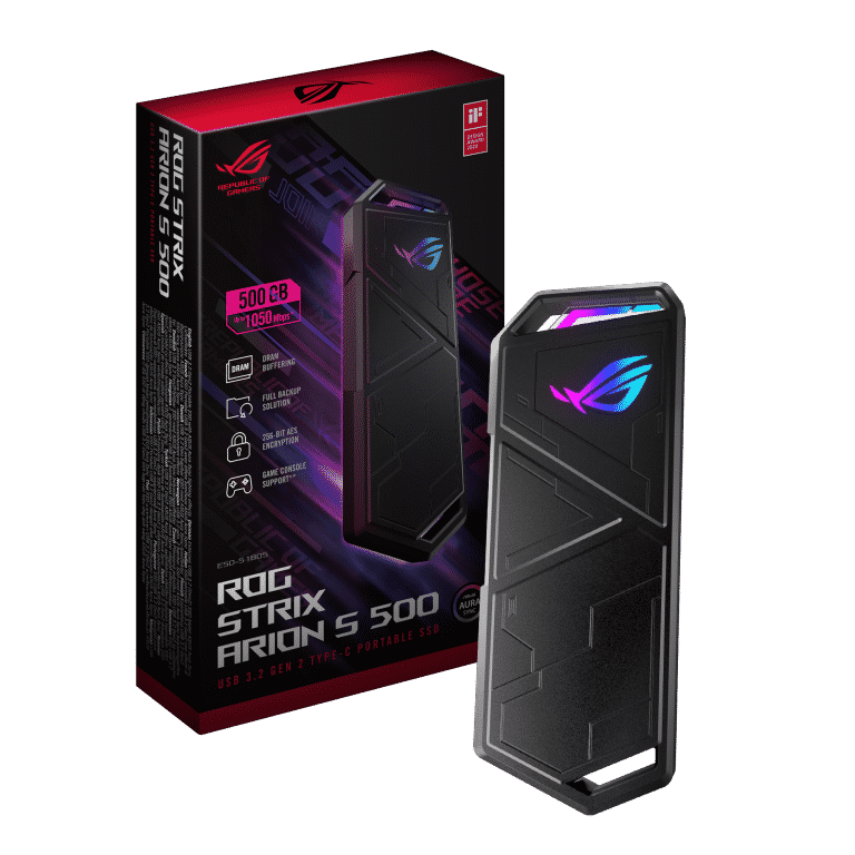 ASUS launches new ROG Strix Arion S500 portable SSD