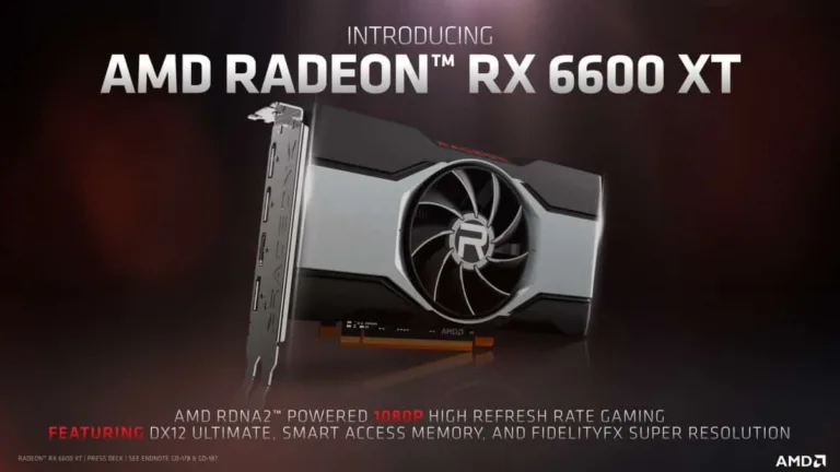 AMD’s Radeon RX 6600 XT GPU can reportedly achieve an overclock up to 2,800 MHz