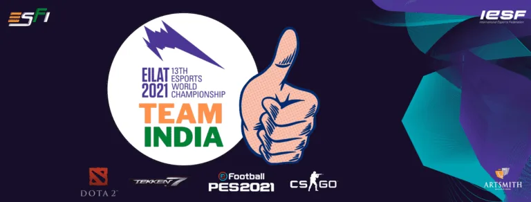 India’s national champions to participate in the Regional Qualifiers at the Esports World Championship 2021