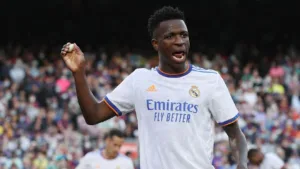 Benzema has nine goals and Vinicius has seven for Real Madrid in the Pichichi competition