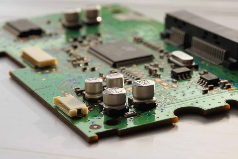 close up photography of computer motherboard