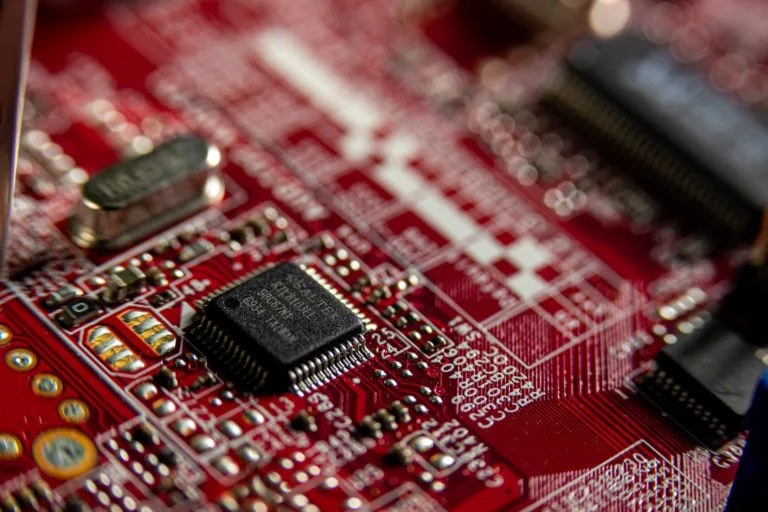 red and black computer microprocessor