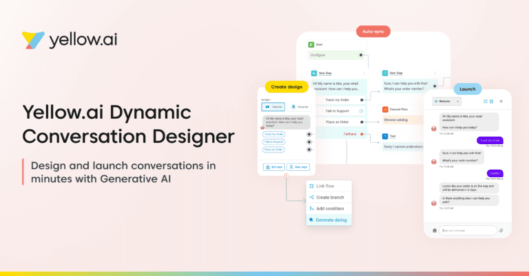 Yellow.ai strengthens its platform capabilities with Dynamic Conversation Designer to deliver faster time-to-market 