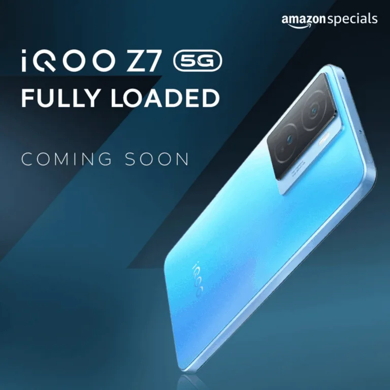 iQOO Z7 5G teased with full design, launching on Amazon