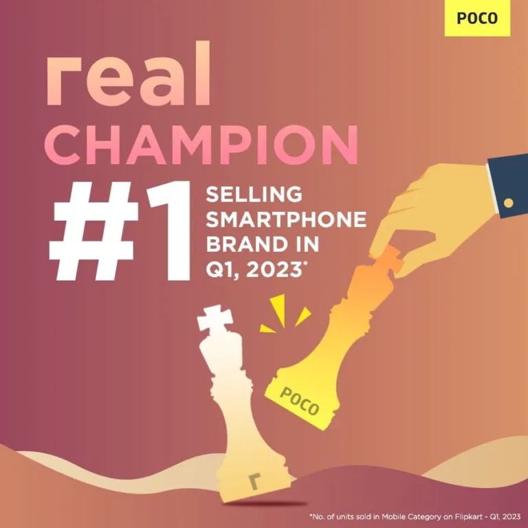 Poco India Takes the Lead as the Best-Selling Brand on Flipkart in Q1 2023