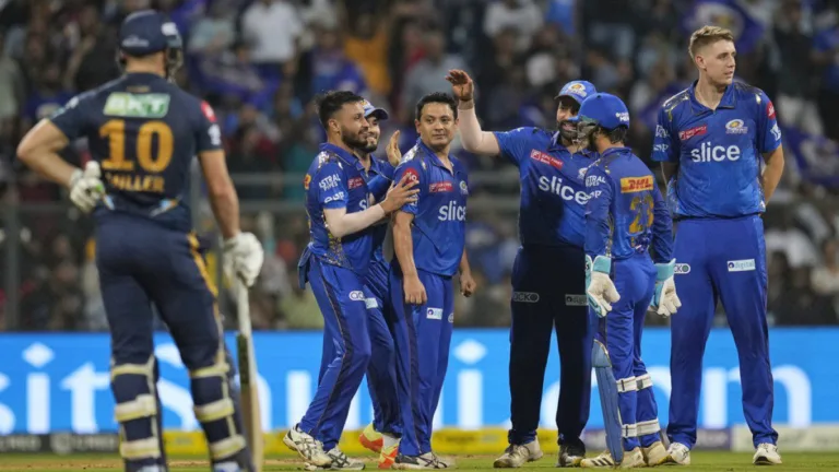 MI keep their momentum going with yet another victory! Secures two points defeating GT by 27 runs