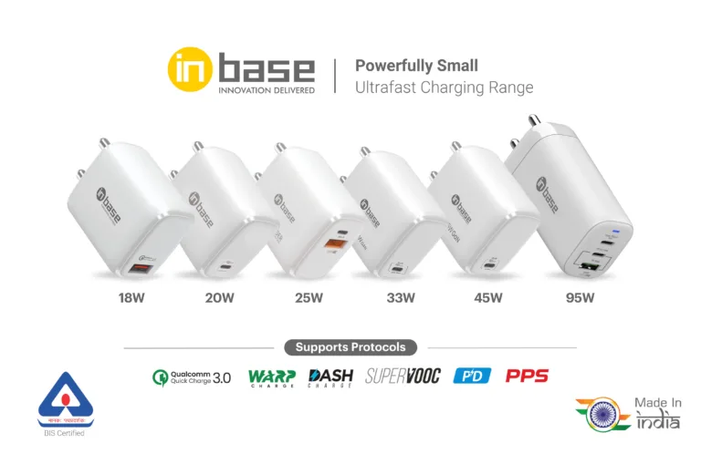 Inbase Tech brings 7 New Ultra-Fast Multi-Protocol Chargers