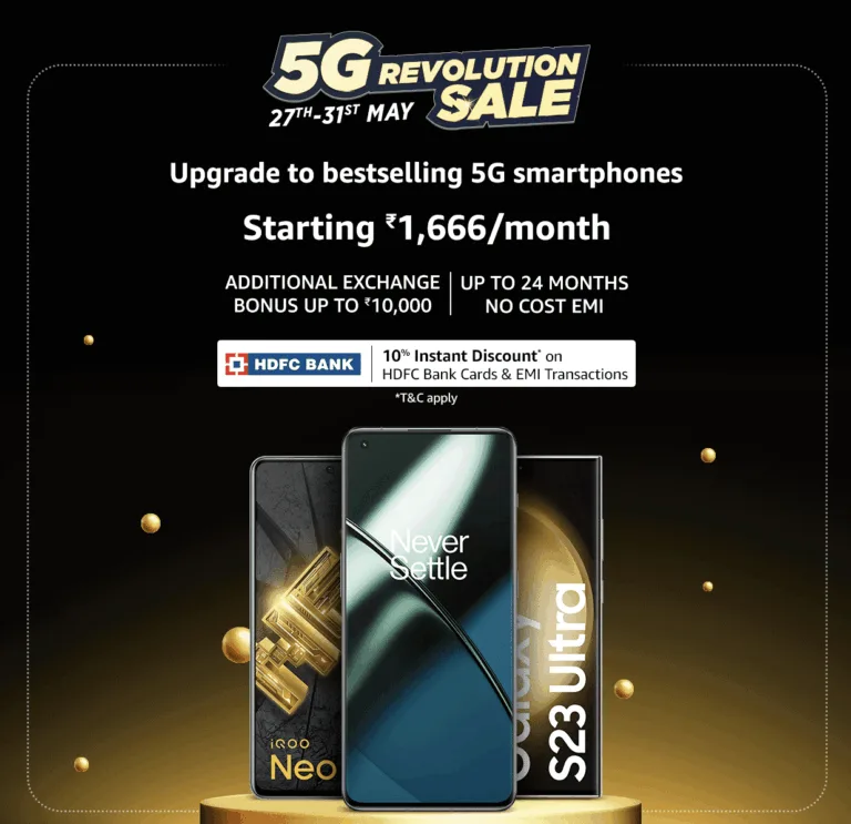 5G Revolution Sale on Amazon starting 27th May: Deals you all need to know