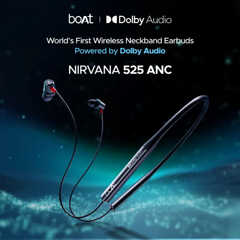 boAt Launches World's First Wireless Neckband Earbuds, Nirvana 525ANC, with Dolby Audio