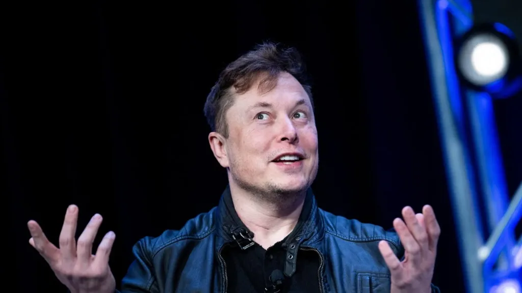 Elon Musk pictured in a portrait