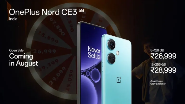 The new OnePlus Nord CE 3 with Snapdragon 782G starts at ₹26,999