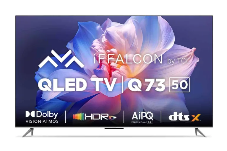 iFFALCON 126 cm (50 inches) 4K Ultra HD Smart QLED Google TV iFF50Q73 (Black) - The Ultimate Entertainment Experience