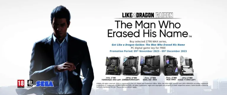MSI Announces Exclusive Like a Dragon Gaiden Game Bundle