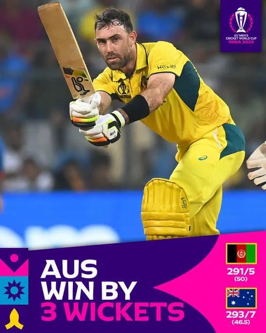 ICC World Cup 2023 - Australia vs Afghanistan