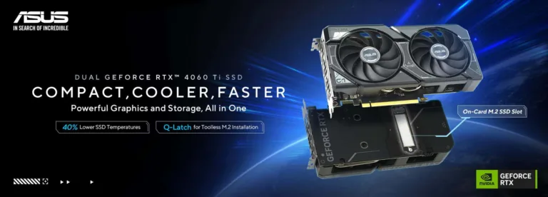 ASUS launches Dual GeForce RTX 4060 Ti SSD Graphics Card