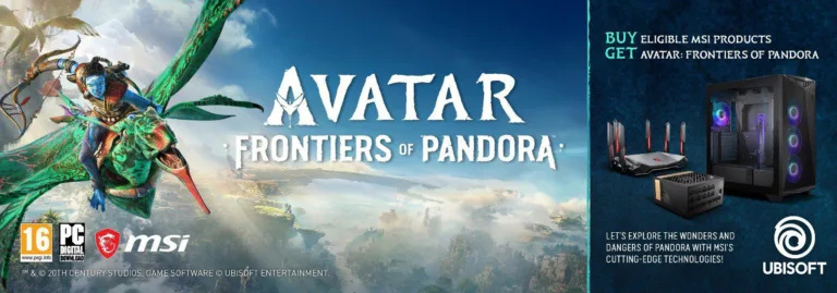 Get Avatar: Frontiers of Pandora for FREE with selected MSI products