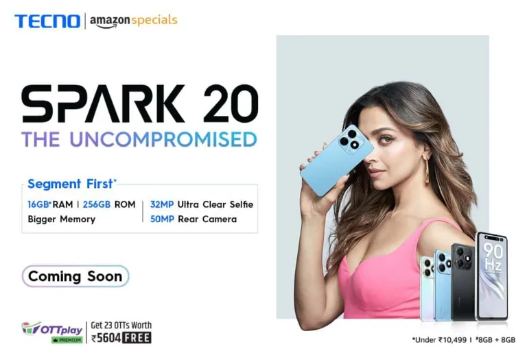 TECNO SPARK 20 with up to 16GB RAM will be launching on January 30