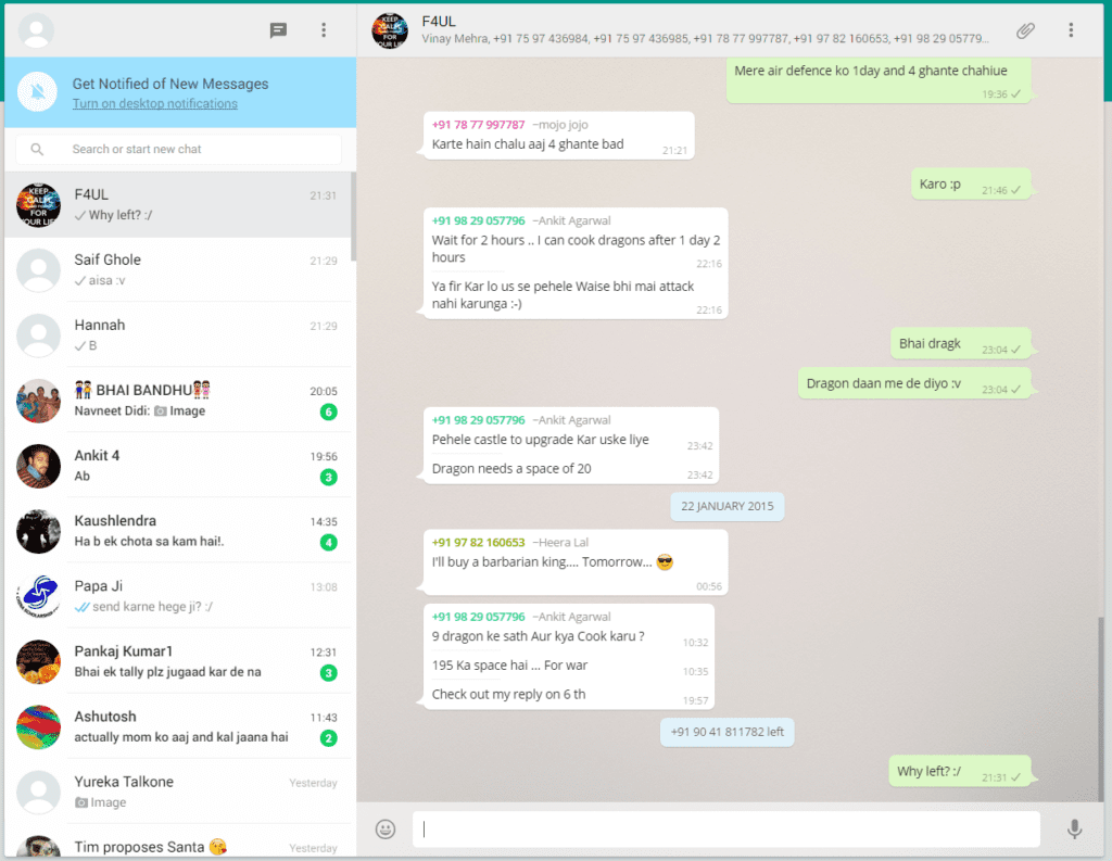 WhatsApp with Web