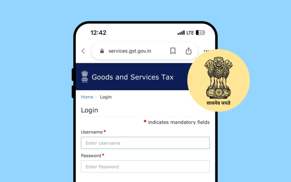 Goods Service Tax Login